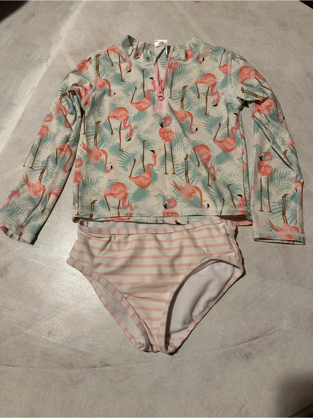 Rufflebutts Flamingo swimsuit // size 5